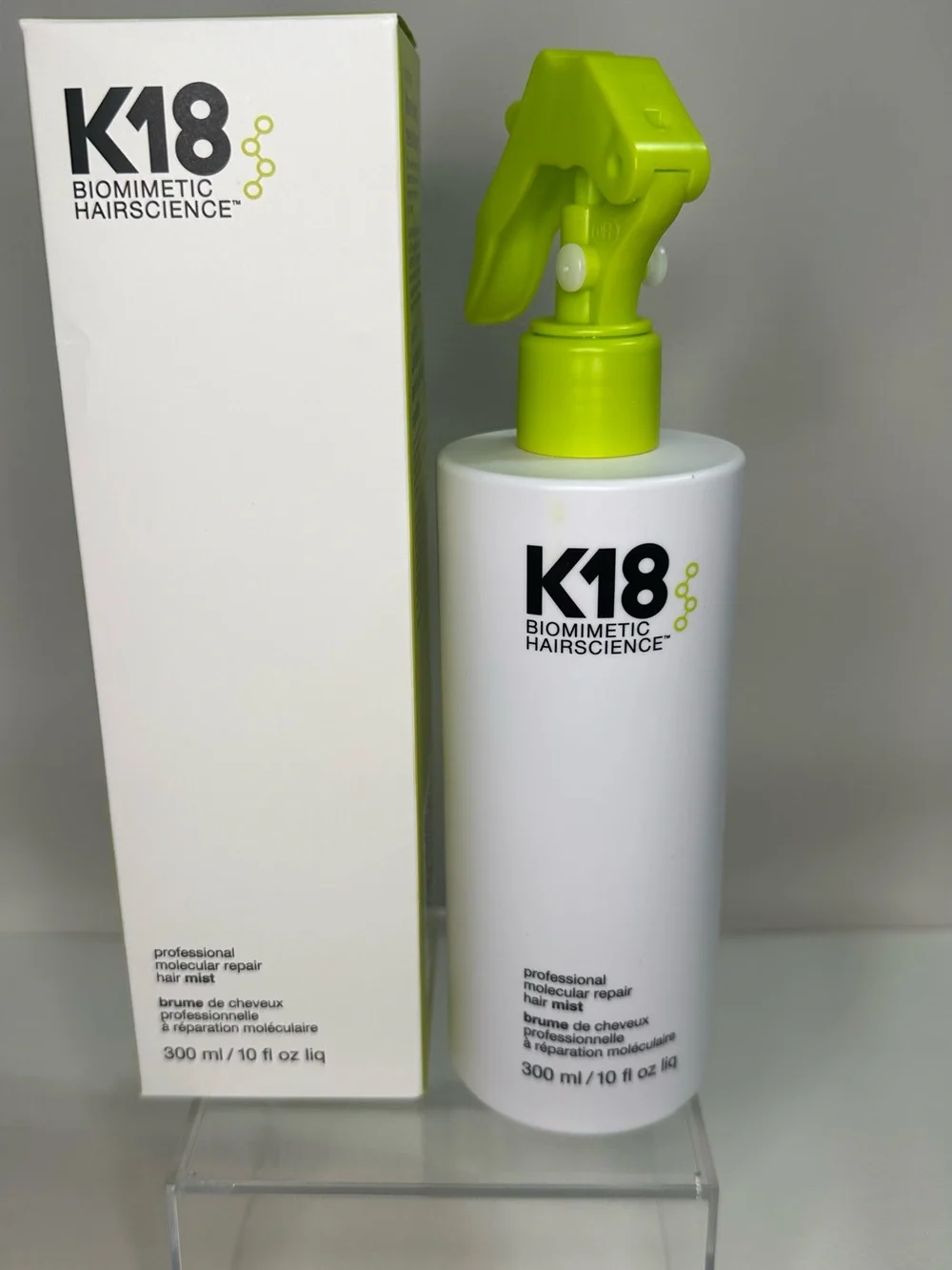 K18 Biomimetic Hairscience Professional Repair Hair Mist — Lime Green